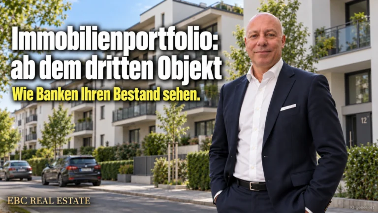 Immobilienportfolio: ab dem dritten Objekt. Wie Banken Ihren Bestand sehen. EBC Real Estate erklärt Kreditwürdigkeit und Finanzierung beim Mehrfamilienhaus.