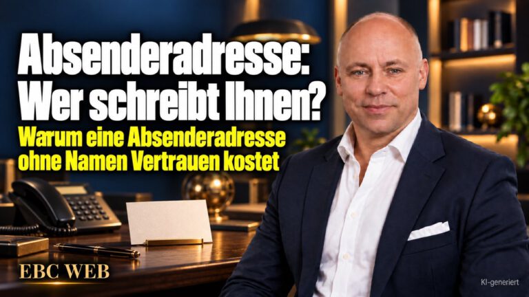 Absenderadresse: Wer schreibt Ihnen? Eine Antwort ins Leere. EBC Eller Business Consulting erklärt, wie ein echter Ansprechpartner im Newsletter die Kundenbindung stärkt.