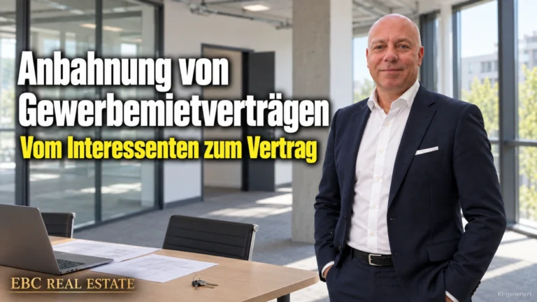 Anbahnung von Gewerbemietverträgen: Vom Interessenten zum Vertrag. EBC Real Estate zeigt dem Property Management, wie Bonität, Mieterselbstauskunft und Handelsregister geprüft werden.