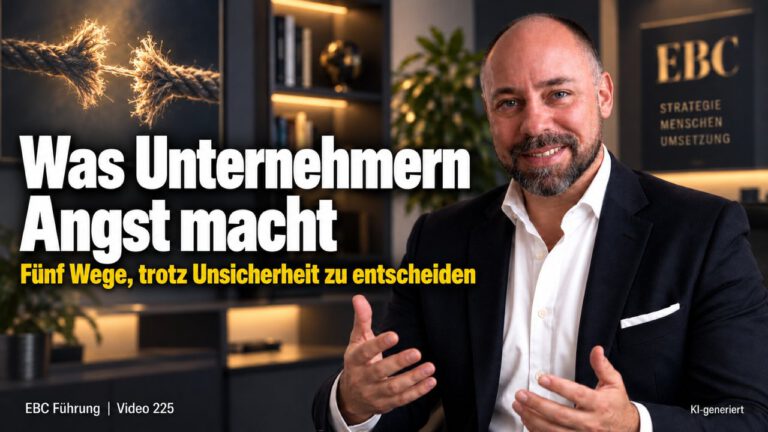 Angst im Unternehmen: Entscheidungen treffen. Die Entscheidung, die liegen bleibt. EBC Führung zeigt, wie Risiko und Unsicherheit in der Unternehmensführung entscheidbar werden.