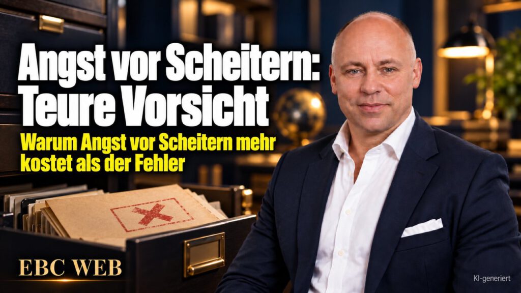 Angst vor Scheitern: Teure Vorsicht. Die Akte mit dem roten Vermerk. EBC Eller Business Consulting zeigt, wie Fehlerkultur den Blick auf Risiko und Entscheidungen ändert.