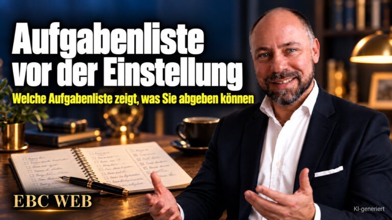 Aufgabenliste vor der Einstellung. Druckerpapier statt Patienten. EBC Eller Business Consulting erklärt, wie eine Aufgabenliste zur Stellenbeschreibung wird und den Inhaber entlastet.