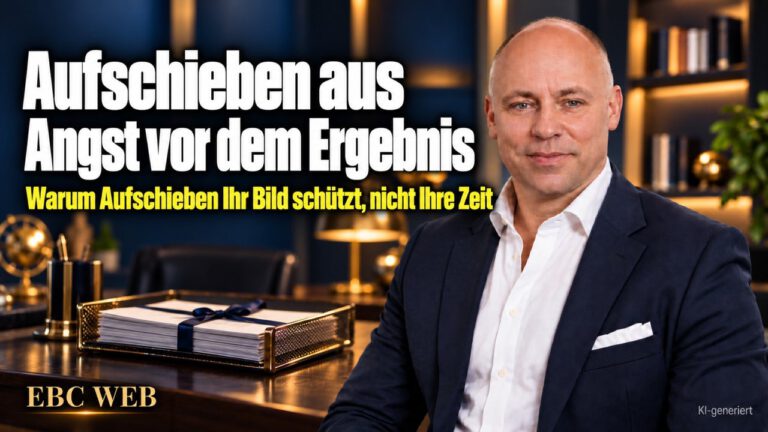 Aufschieben aus Angst vor dem Ergebnis: Das Angebot im Briefkorb. EBC Eller Business Consulting zeigt, wie Prokrastination beim Angebot Ihr Wachstum bremst.