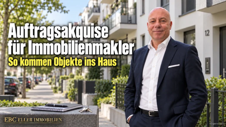 Auftragsakquise für Immobilienmakler: So kommen Objekte ins Haus. EBC Eller Immobilien zeigt Immobilienmaklern Alleinauftrag, Honorar und Bestellerprinzip.