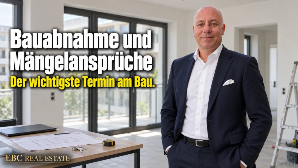 Bauabnahme und Mängelansprüche: Der wichtigste Termin am Bau. EBC Real Estate erklärt Bauträgern Abnahme, anerkannte Regeln der Technik und Verjährung.