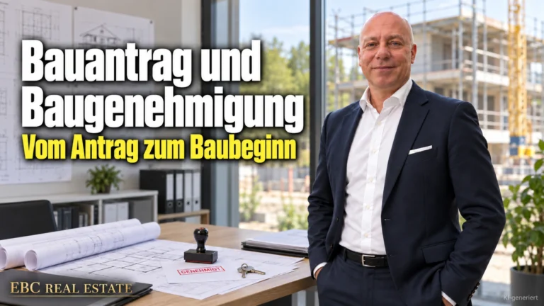 Bauantrag und Baugenehmigung: Vom Antrag zum Baubeginn. EBC Real Estate führt Bauträger und Projektentwickler durch Bebauungsplan, HOAI und Nutzungsänderung.