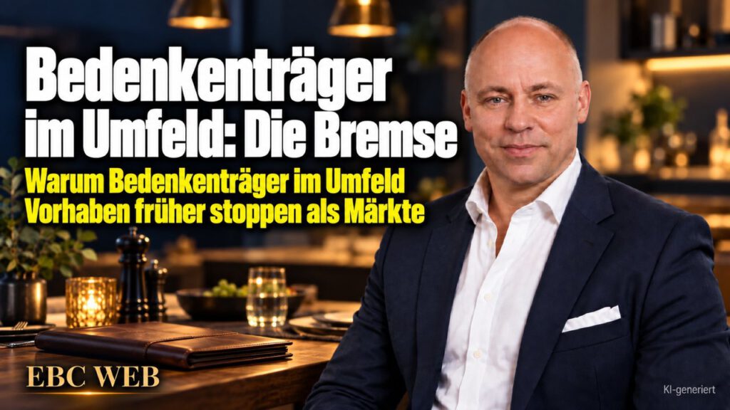 Bedenkenträger im Umfeld: Die Bremse. Die erste Antwort ist ein Nein. EBC Eller Business Consulting zeigt, wie Sie Einwände von außen vor Entscheidungen über Wachstum einordnen.