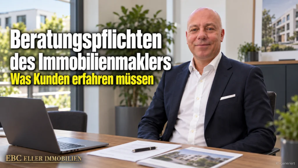 Beratungspflichten des Immobilienmaklers: Was Kunden erfahren müssen. EBC Eller Immobilien erklärt Immobilienmaklern Doppelmakler, Grunderwerbsteuer und Zwangsversteigerung.