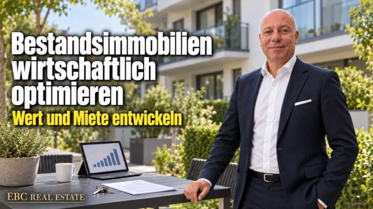 Bestandsimmobilien wirtschaftlich optimieren: Wert und Miete entwickeln. EBC Real Estate zeigt im Asset Management, wie Leerstand und Fluktuation die Vergleichsmiete berühren.