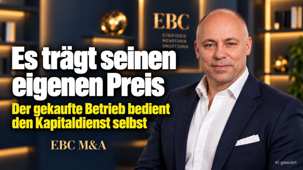 Firmenkauf: Der Betrieb trägt den Kaufpreis. Es trägt seinen eigenen Preis. EBC M&A rechnet vor, wie der Ertrag Kaufpreis und Finanzierung in der Nachfolge trägt.