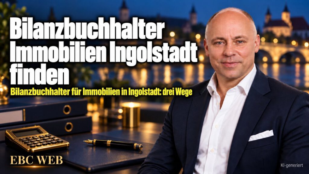 Bilanzbuchhalter Immobilien Ingolstadt finden: Eine reale Stelle in Ingolstadt. EBC Eller Business Consulting vergleicht Recruiting-Wege für Immobilienbuchhaltung.