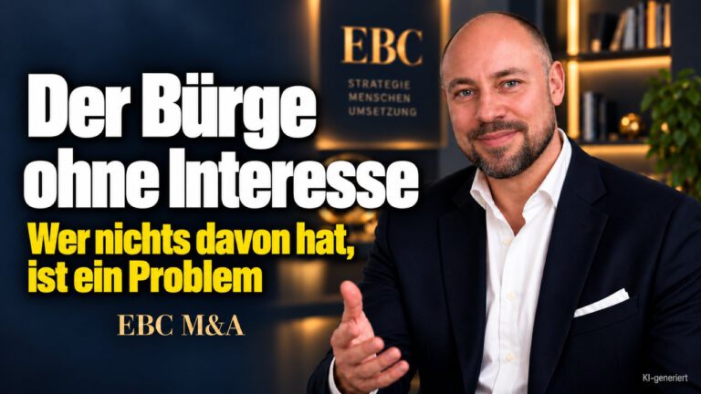 Bürgschaft beim Firmenkauf: Wer bürgen sollte. Wenn die Bank mehr Sicherheit will. EBC M&A klärt, welche Bürgschaft Finanzierung und Nachfolge stützt.