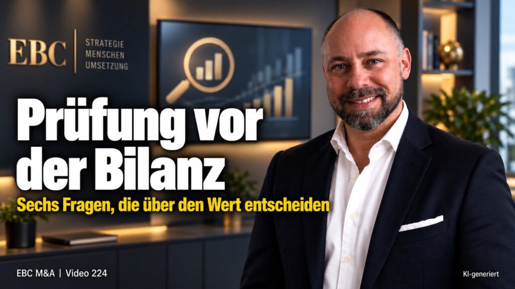 Commercial Due Diligence im Mittelstand. Die Frage vor den Zahlen. EBC M&A erklärt Prüfung und Verhandlung beim Unternehmenskauf, vor jeder Unternehmensbewertung.