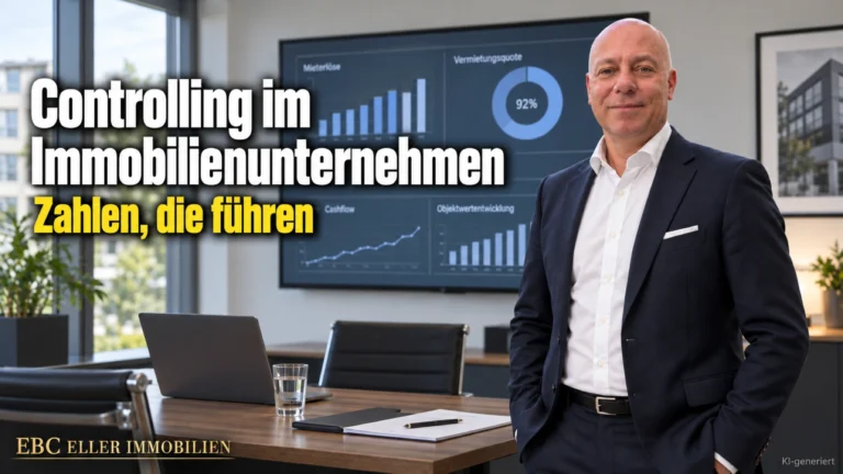 Controlling im Immobilienunternehmen: Zahlen, die führen. EBC Eller Immobilien zeigt Hausverwaltungen Kennzahl, Benchmarking und Leerstand im Jahresabschluss.