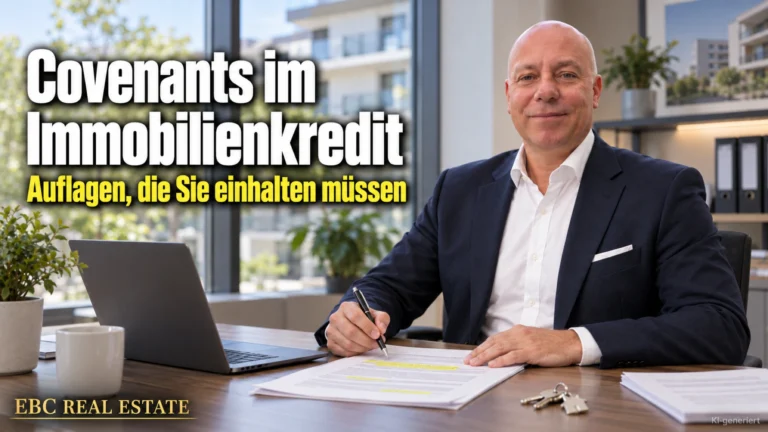 Covenants im Immobilienkredit: Auflagen, die Sie einhalten müssen. EBC Real Estate erklärt Investoren Covenants wie Eigenkapitalquote und Schuldendienstdeckungsgrad.