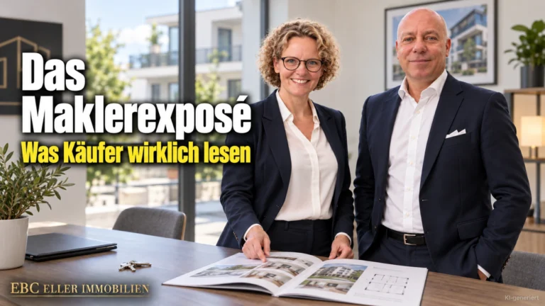Das Maklerexposé: Was Käufer wirklich lesen. EBC Eller Immobilien zeigt Immobilienmaklern, was Energieausweis, Makrolage und Maklerprovision im Exposé verlangen.