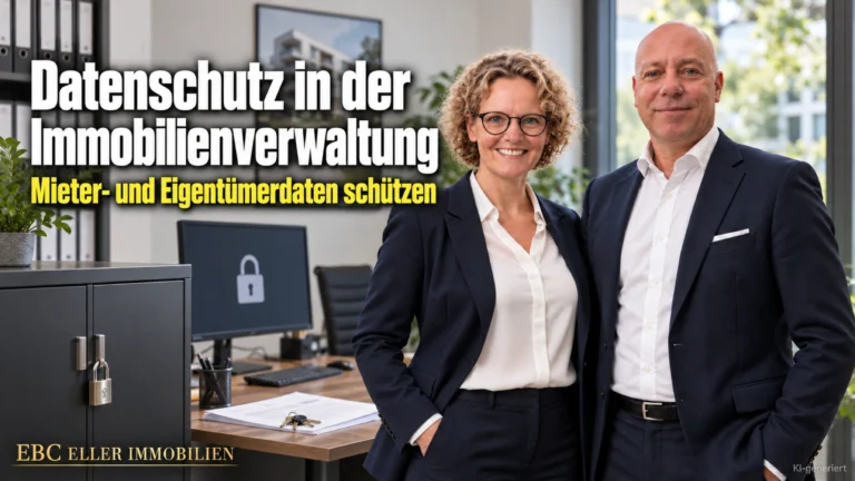 Datenschutz in der Immobilienverwaltung: Mieter- und Eigentümerdaten schützen. EBC Eller Immobilien erklärt Hausverwaltungen Datenschutzbeauftragten, Einwilligung und Mieterselbstauskunft.