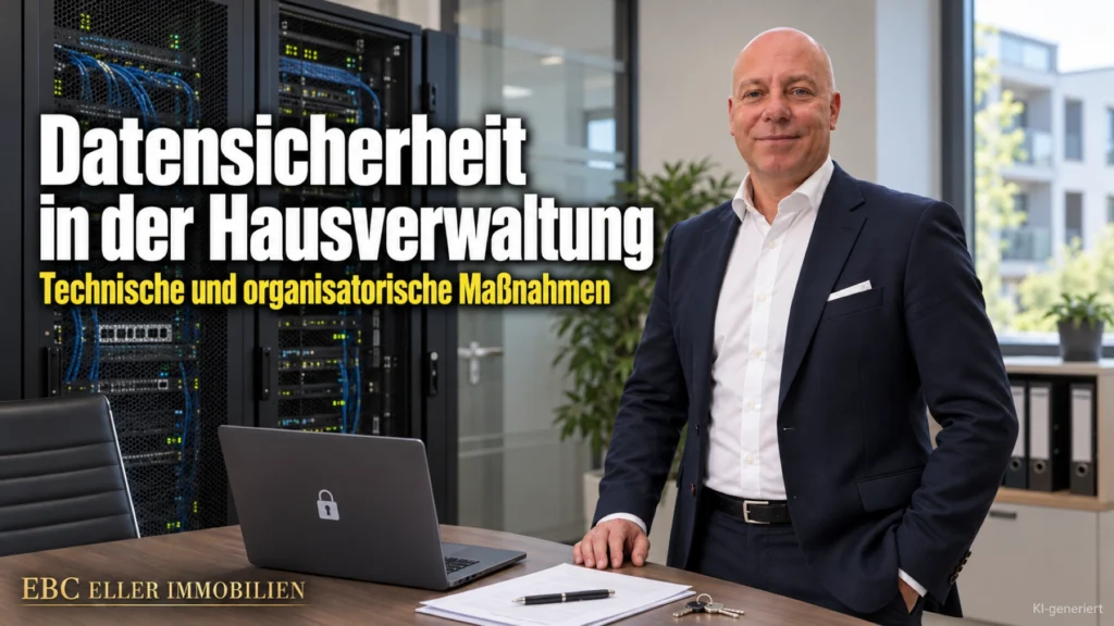 Datensicherheit in der Hausverwaltung: Technische und organisatorische Maßnahmen. EBC Eller Immobilien erklärt Hausverwaltungen Auftragsverarbeitung und Datenschutzbeauftragten.