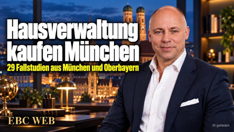 Hausverwaltung kaufen München: 29 Fallstudien aus München und Oberbayern. In der Serie 99 Deals vergleicht EBC Eller Business Consulting Unternehmenskauf und Zinshaus als Kapitalanlage.