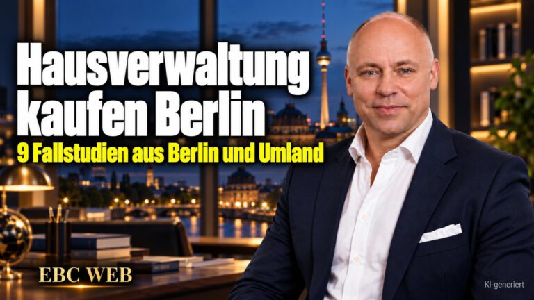 Hausverwaltung kaufen Berlin: 9 Fallstudien aus Berlin und Umland. EBC Eller Business Consulting rechnet in 99 Deals Unternehmenskauf und Nachfolge Berliner Hausverwaltungen durch.