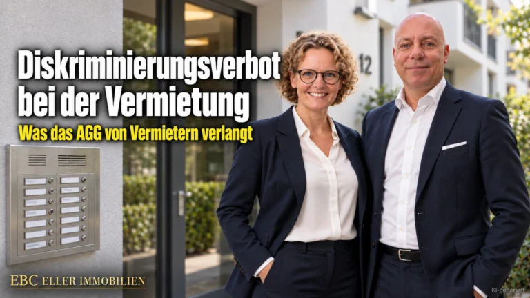 Diskriminierungsverbot bei der Vermietung: Was das AGG von Vermietern verlangt. EBC Eller Immobilien erklärt Hausverwaltungen Massengeschäft und Vorvermieterbescheinigung.