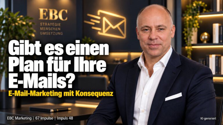 E-Mail-Marketing: Gibt es einen Plan? Der Rundbrief, der einschlief. EBC Marketing erklärt, wie ein fester Plan Newsletter und Kundenbindung lebendig hält.