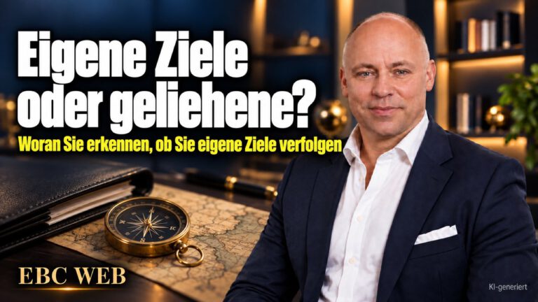 Eigene Ziele oder geliehene? Ein Ziel aus fremdem Mund. EBC Eller Business Consulting zeigt, warum geliehene Wachstumsziele Aufschieben fördern und Motivation kosten.