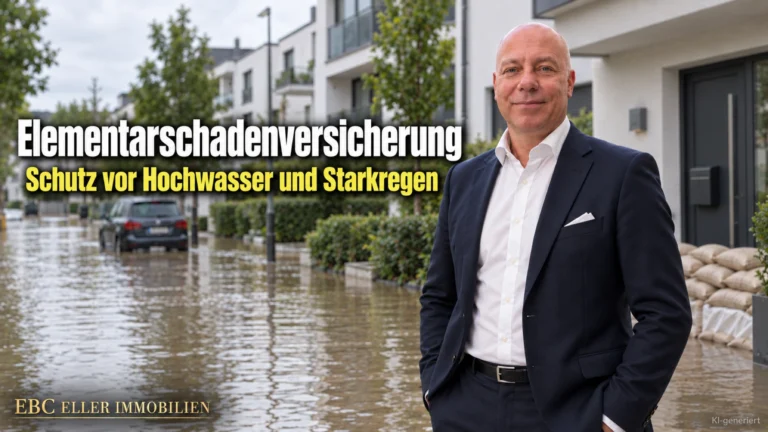 Elementarschadenversicherung: Schutz vor Hochwasser und Starkregen. EBC Eller Immobilien erklärt Hausverwaltungen Selbstbehalt, Gemeinschaftseigentum und Umlage nach Betriebskostenverordnung.