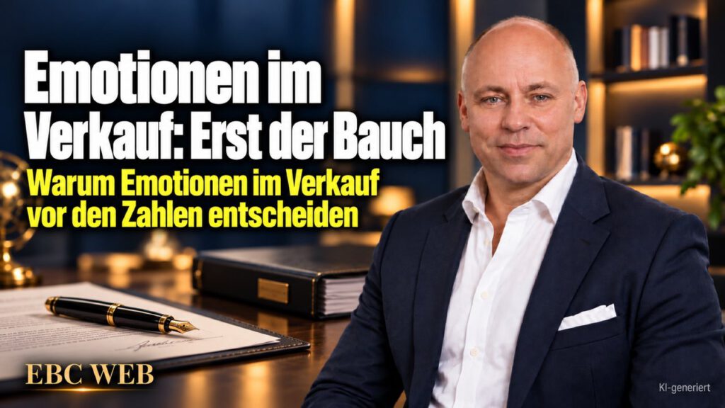 Emotionen im Verkauf: Erst der Bauch. Ein sachliches Geschäft. EBC Eller Business Consulting erklärt, wie Kundenvertrauen im Verkaufsgespräch die Kaufentscheidung trägt.