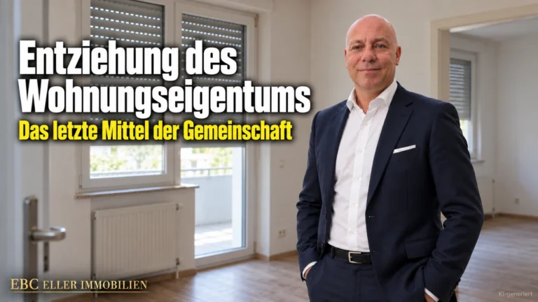 Entziehung des Wohnungseigentums: Das letzte Mittel der Gemeinschaft. EBC Eller Immobilien erklärt Hausverwaltungen Abmahnung, Vereinbarung und Zwangsversteigerung.