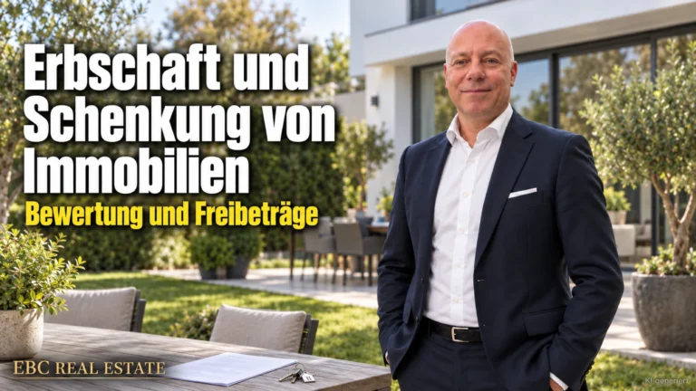 Erbschaft und Schenkung von Immobilien: Bewertung und Freibeträge. EBC Real Estate erklärt für das Immobilien Investment Grundbesitzwert, Bodenrichtwert und Liegenschaftszins.