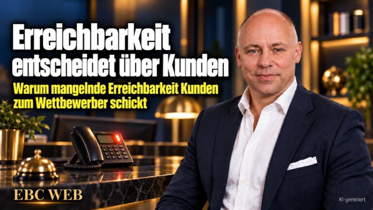 Erreichbarkeit entscheidet über Kunden: Dreimal angerufen, niemand da. EBC Eller Business Consulting zeigt, wie Rückruf und Vertretung am Telefon den Kundenservice sichern.