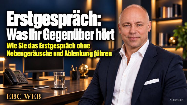 Erstgespräch: Was Ihr Gegenüber hört. Gähnen, husten, tippen. EBC Eller Business Consulting zeigt in der Akquise, wie Aufmerksamkeit am Telefon Neukunden überzeugt.