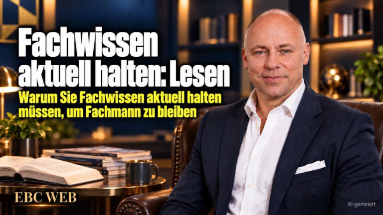 Fachwissen aktuell halten: Lesen. Der Kunde weiß es zuerst. EBC Eller Business Consulting erklärt, wie Fachliteratur und Marktbeobachtung das Kundenvertrauen sichern.