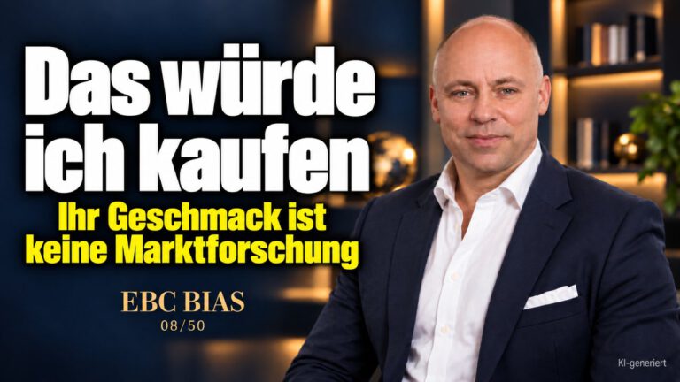 Falscher Konsens: Geschmack ist keine Marktforschung. Das denkt doch jeder. EBC Bias zeigt, wie dieser Denkfehler Marketing und Produktentwicklung lenkt.