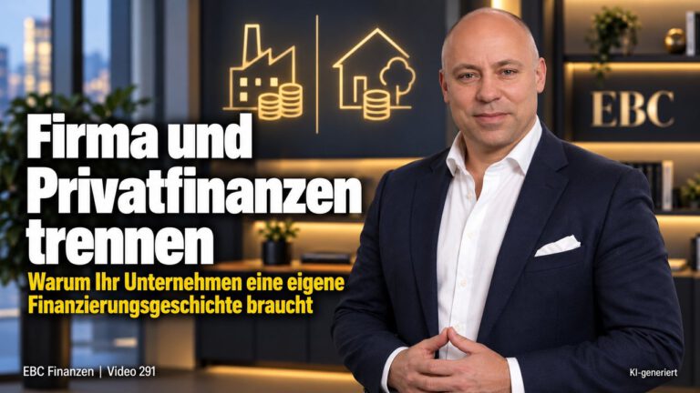 Firma und Privatfinanzen trennen. Neun Jahre, und die Bank zögert. EBC Eller Business Consulting zeigt, wie Finanzanalyse und Kreditwürdigkeit das Bankgespräch tragen.