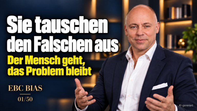 Fundamentaler Attributionsfehler: Problem statt Person. Rüpel oder schlechter Tag? EBC Bias zeigt, wie dieser Denkfehler Personalführung und Entscheidungen verzerrt.