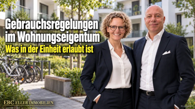 Gebrauchsregelungen im Wohnungseigentum: Was in der Einheit erlaubt ist. EBC Eller Immobilien erklärt Hausverwaltungen Zweckbestimmung, Teileigentum und Teilungserklärung.