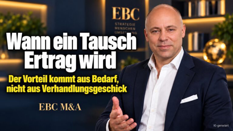 Gewerbehalle: Mehrertrag durch den richtigen Nutzer. Wann ein Tausch Ertrag wird. EBC M&A erklärt Arbitrage und Finanzierung bei der Gewerbeimmobilie.