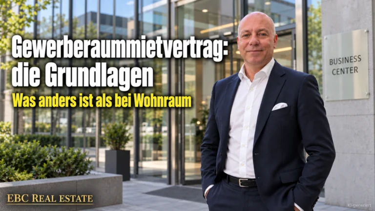 Gewerberaummietvertrag: die Grundlagen. Was anders ist als bei Wohnraum. EBC Real Estate erklärt im Property Management AGB-Kontrolle, Betriebspflicht und Konkurrenzschutz.