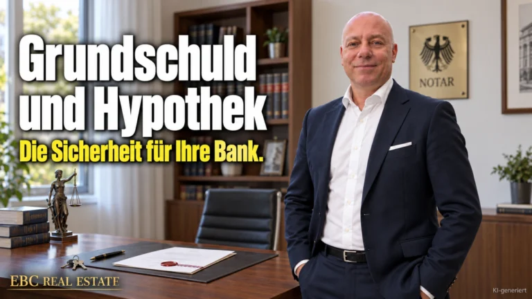 Grundschuld und Hypothek: Die Sicherheit für Ihre Bank. EBC Real Estate erklärt für das Immobilien Investment Grundpfandrecht, Eigentümergrundschuld und Zwangsverwaltung.