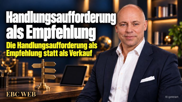 Handlungsaufforderung als Empfehlung: Das hilfreiche Video ohne Ende. EBC Eller Business Consulting zeigt, wie ein Call to Action im Fachvideo Kunden gewinnt.