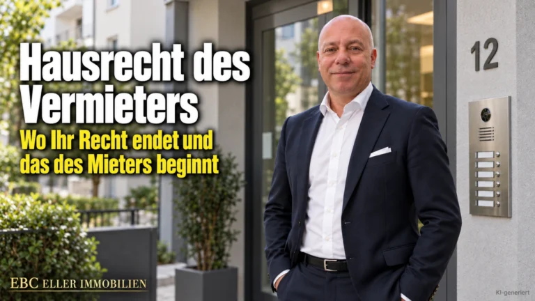 Hausrecht des Vermieters: Wo Ihr Recht endet und das des Mieters beginnt. EBC Eller Immobilien erklärt Hausordnung, Obhutspflicht und Vermieterpfandrecht.