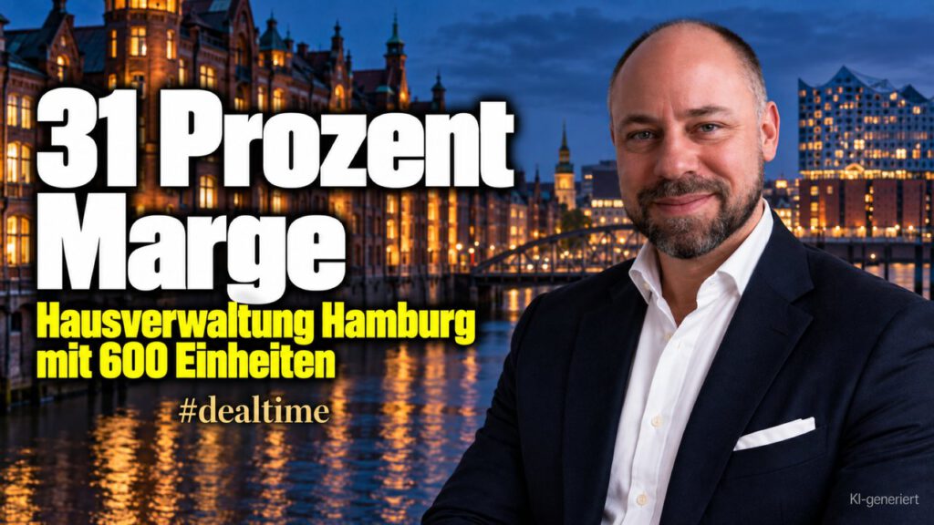 Hausverwaltung Hamburg: 31 Prozent Marge. Die #dealtime-Fallstudie von EBC Eller Business Consulting rechnet Marge und Kaufpreis einer Hamburger Hausverwaltung durch.