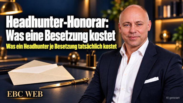 Headhunter-Honorar: Was eine Besetzung kostet. Die Rechnung kommt mit der Zusage. EBC Eller Business Consulting vergleicht Personalberatung und Recruiting-Kosten.