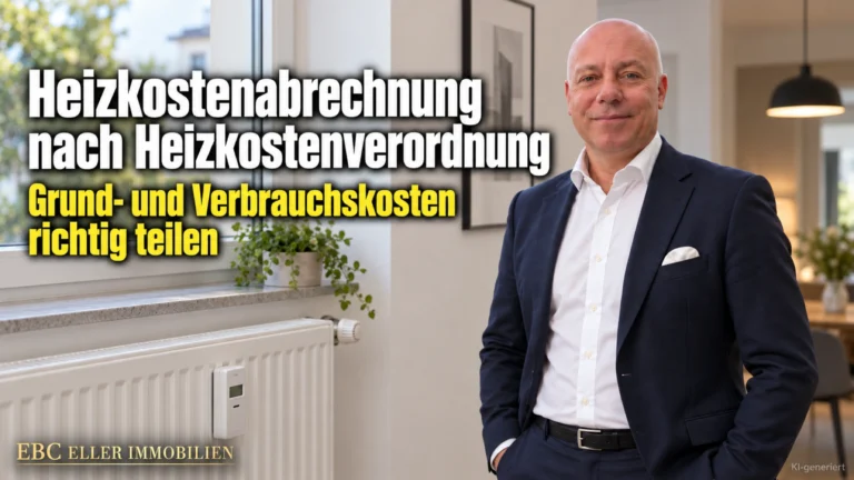 Heizkostenabrechnung nach Heizkostenverordnung: Grund- und Verbrauchskosten richtig teilen. EBC Eller Immobilien erklärt Hausverwaltungen Heizkostenverteiler, Gradtagszahl und Zwischenablesung.