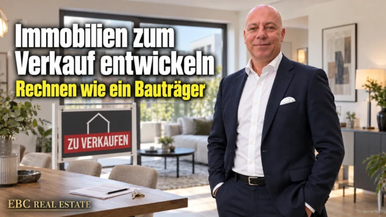 Immobilien zum Verkauf entwickeln: Rechnen wie ein Bauträger. EBC Real Estate rechnet für Projektentwickler Residualwertverfahren, Deckungsbeitrag und Marktanalyse durch.