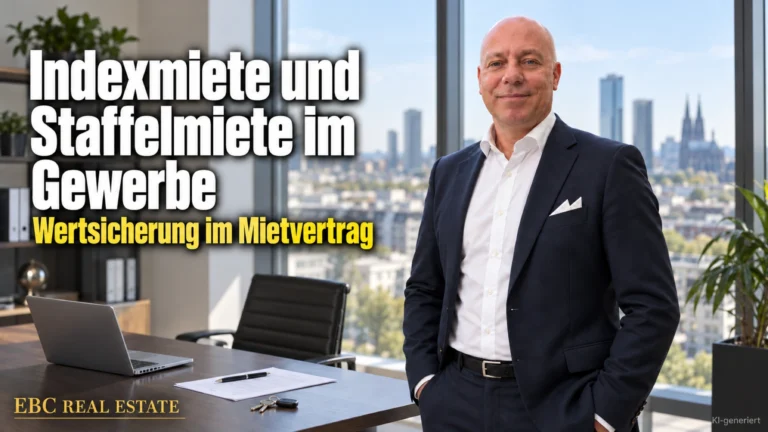 Indexmiete und Staffelmiete im Gewerbe: Wertsicherung im Mietvertrag. EBC Real Estate erklärt im Property Management Verbraucherpreisindex und Änderungskündigung.