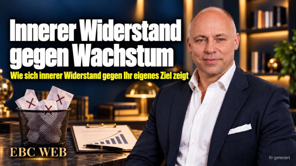 Innerer Widerstand gegen Wachstum: Die nächste Anfrage, der nächste Grund. EBC Eller Business Consulting zeigt, wie Selbstsabotage Unternehmensziele bremst.