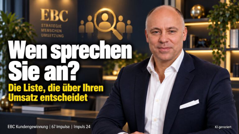 Interessentenliste: Wen sprechen Sie an? Fünfhundert Briefe, kein Termin. EBC Kundengewinnung erklärt, wie eine geprüfte Interessentenliste das Direktmarketing trägt.
